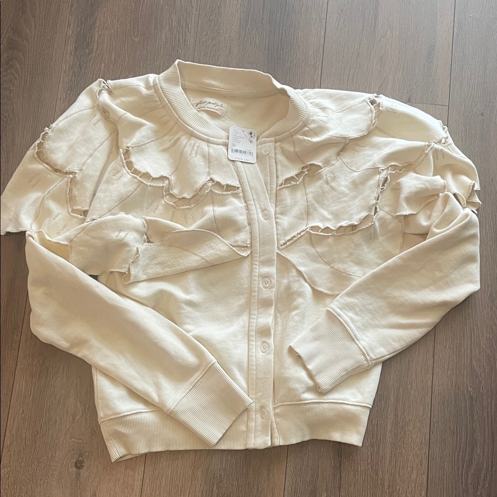Free People Flutterscape Cardigan Sweatshirt - Picture 4 of 7